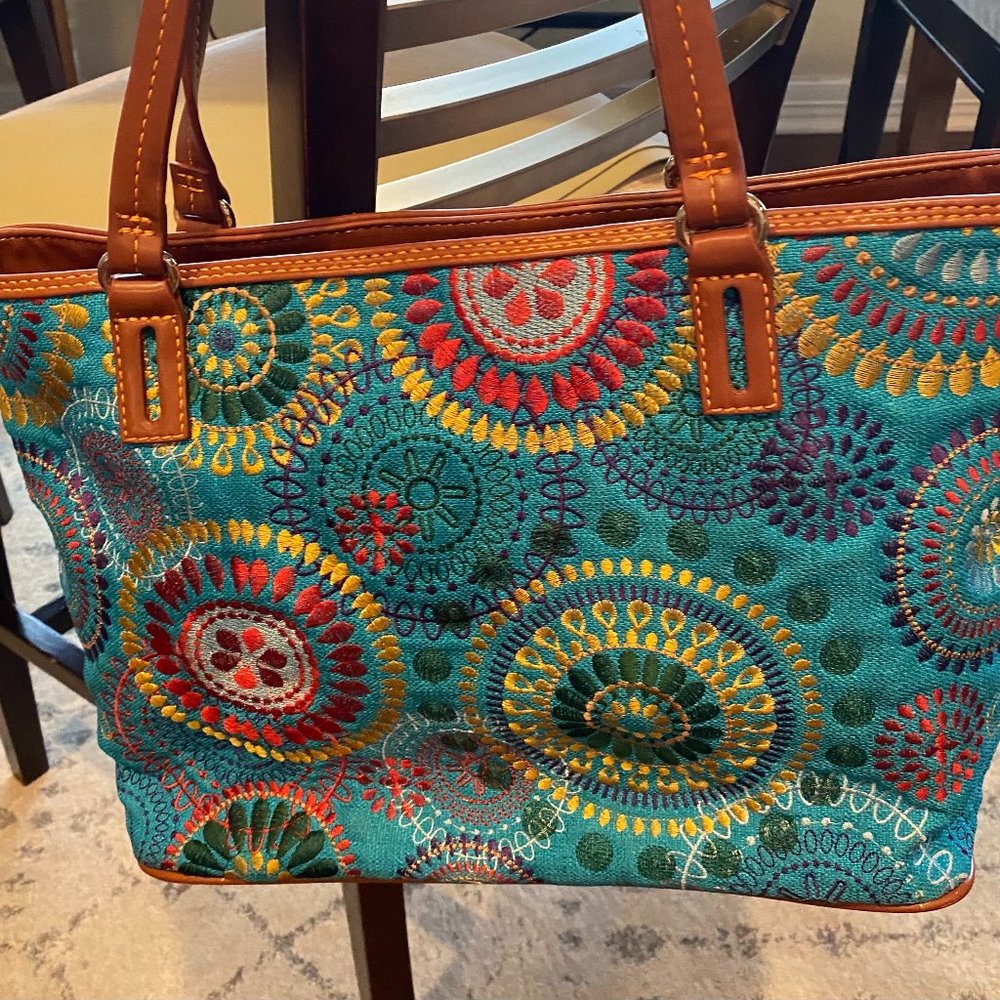 Cute turquoise tote